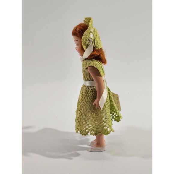 PLK Vintage 1940's 8" Unbranded Doll Dolly In Hand Crafted Crocheted Dress EUC - Picture 10 of 12